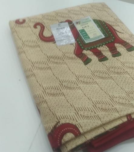 BEDSHEET JAIPUR PRINTED 90X108 2 PILLOW COVER